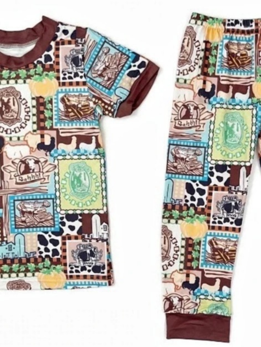 Kids Printed Pajama Set Like New